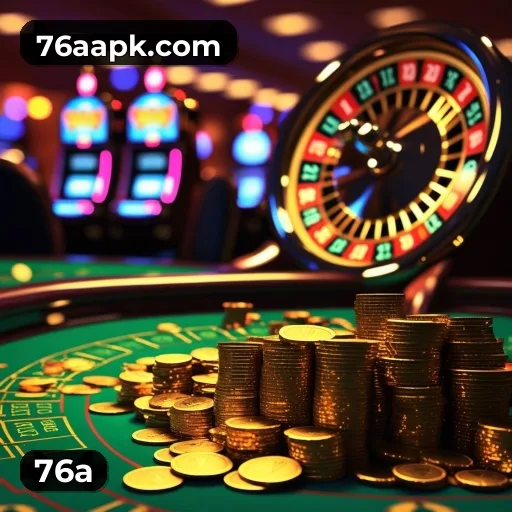 App 76a para iOS e Android — interface mobile, login biométrico e PIX integrado